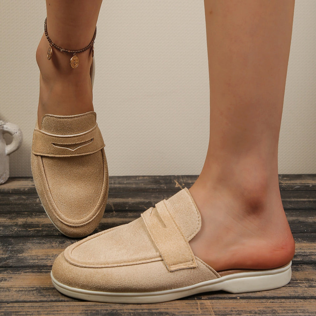 Round Toe Slip-Ons