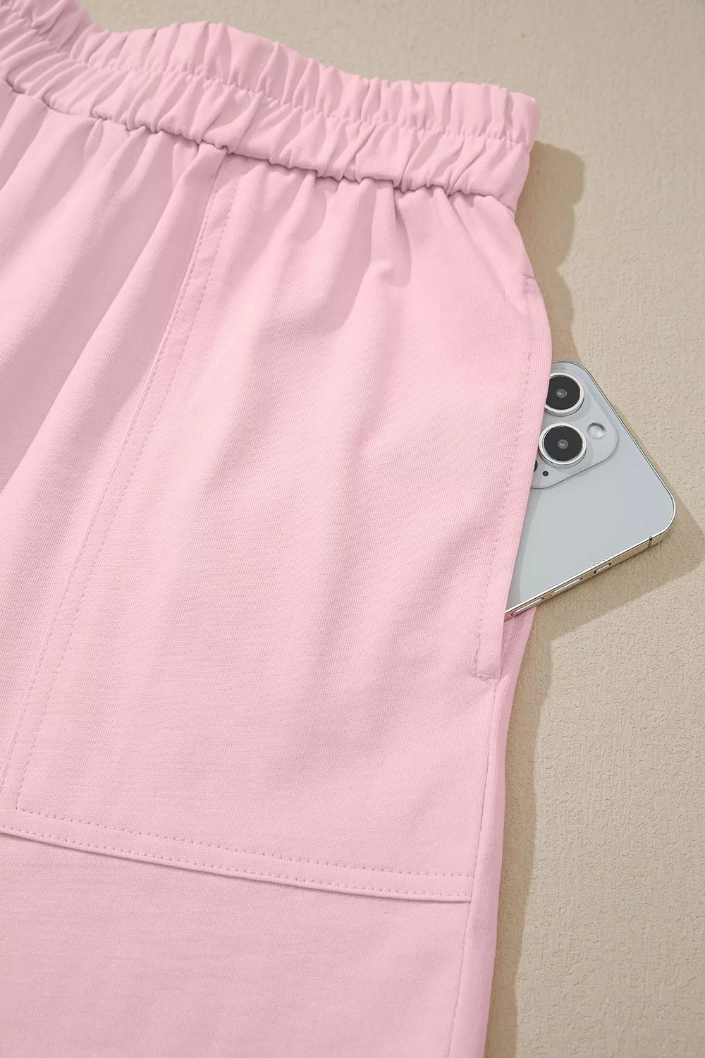Round Neck Tee and Shorts Set