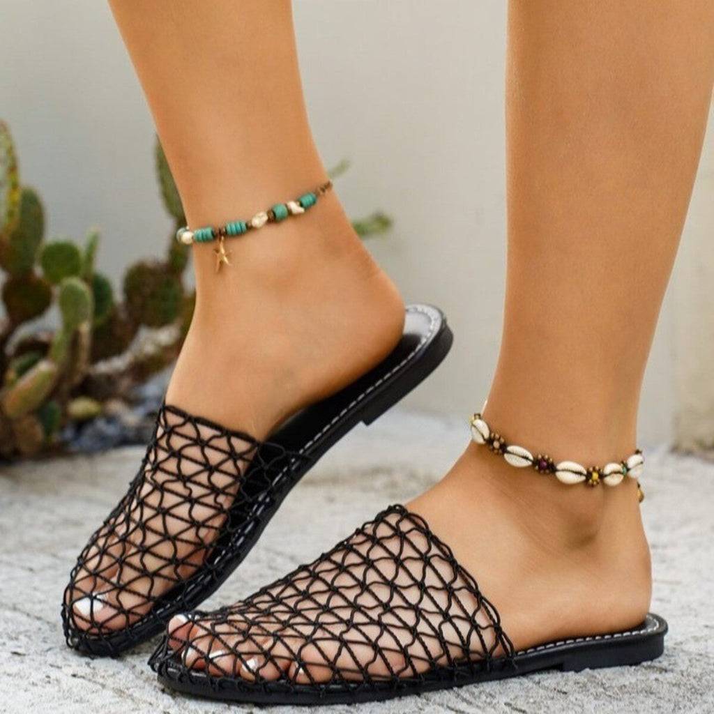 Woven Net Sandals