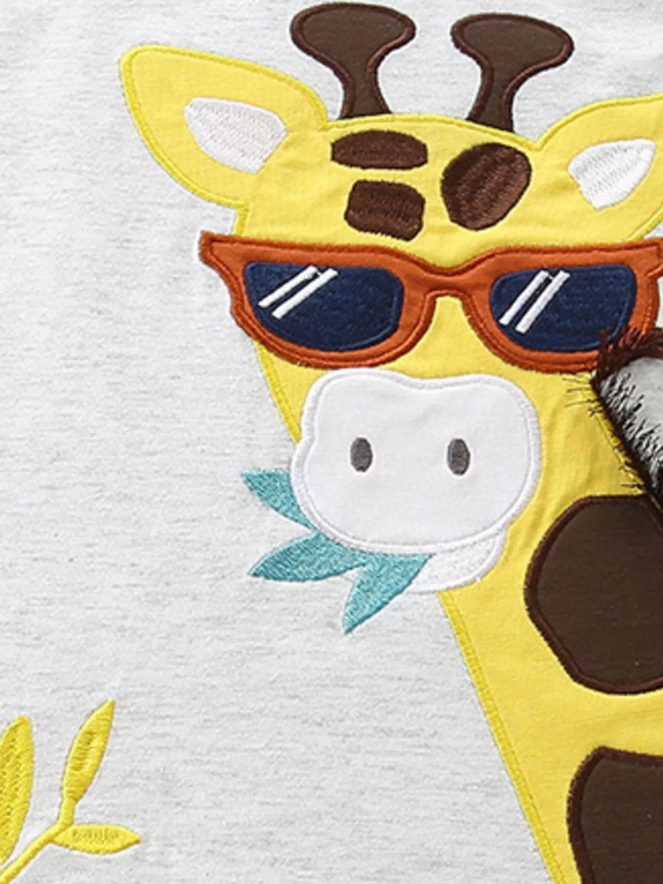 Children's Giraffe Graphic Tee and Shorts Set