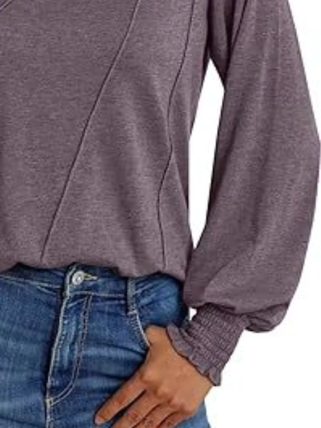 Round Neck Long Sleeve Top