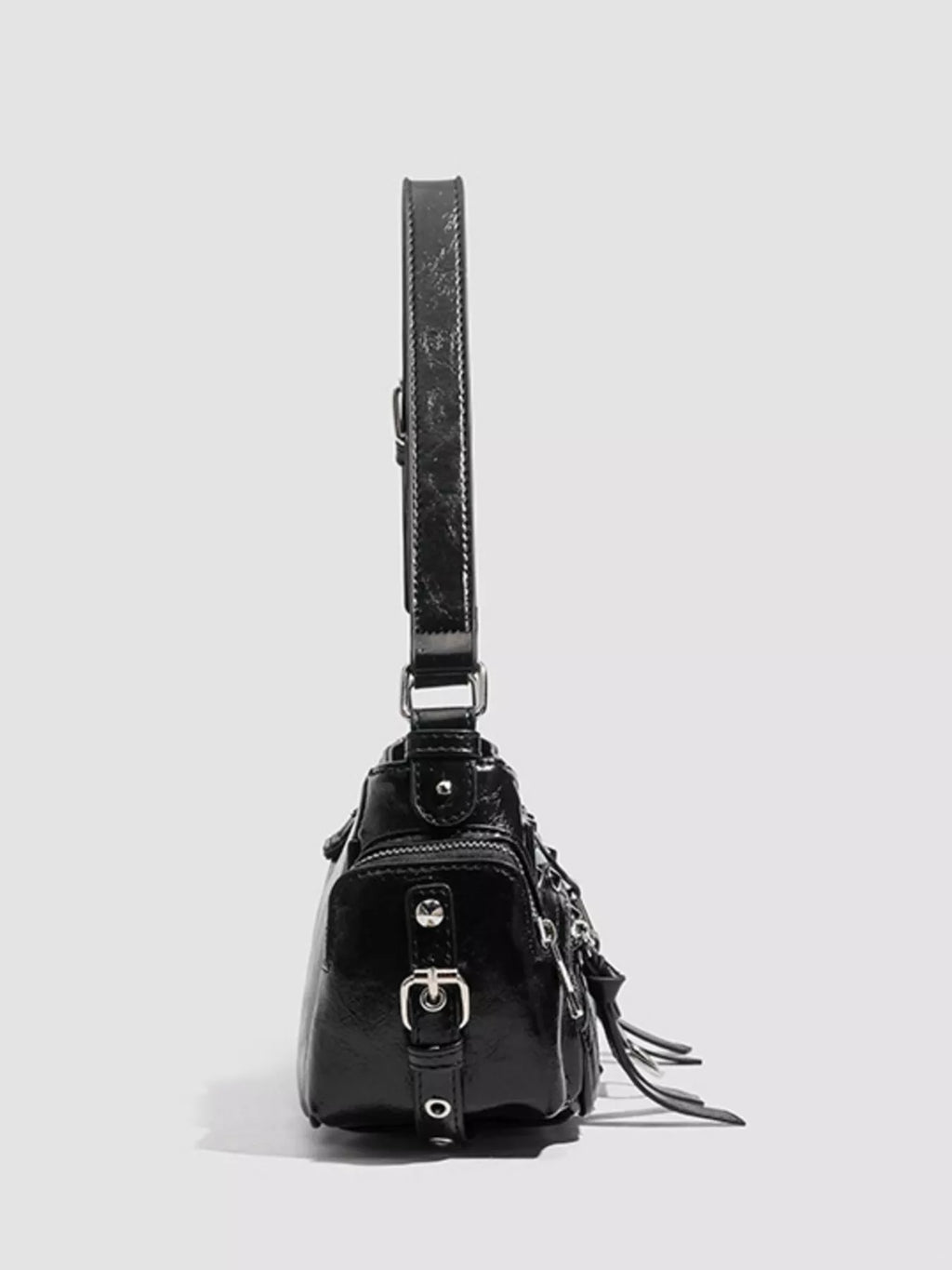 Rivet Embellished Shoulder Bag