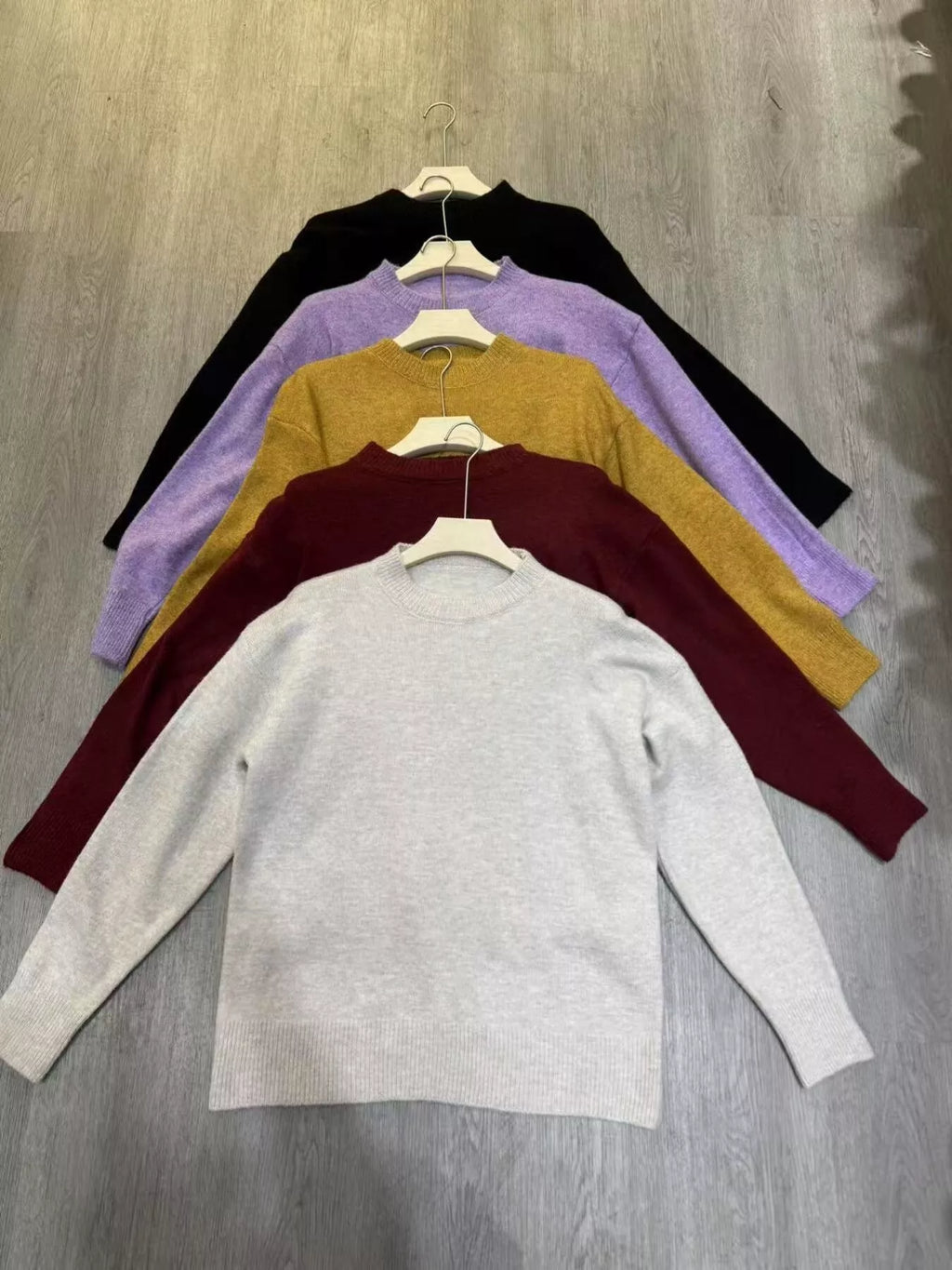 Full Size Cozy Knit Round Neck Oversized Sweater Plus Size