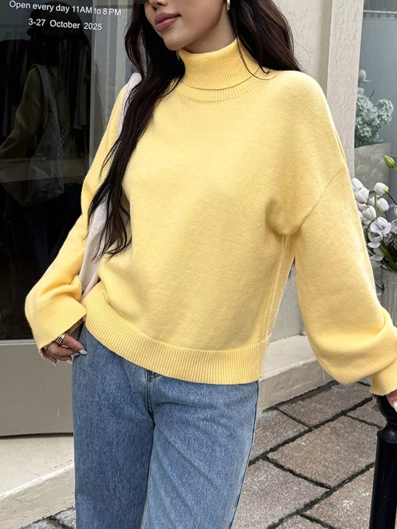 Turtleneck Long Sleeve Sweater
