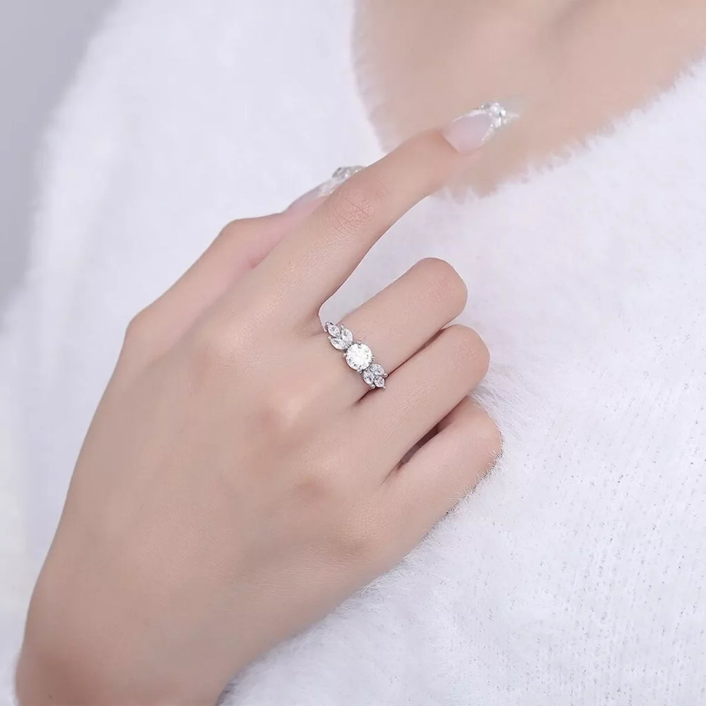 1 Carat 925 Sterling Silver Moissanite Ring