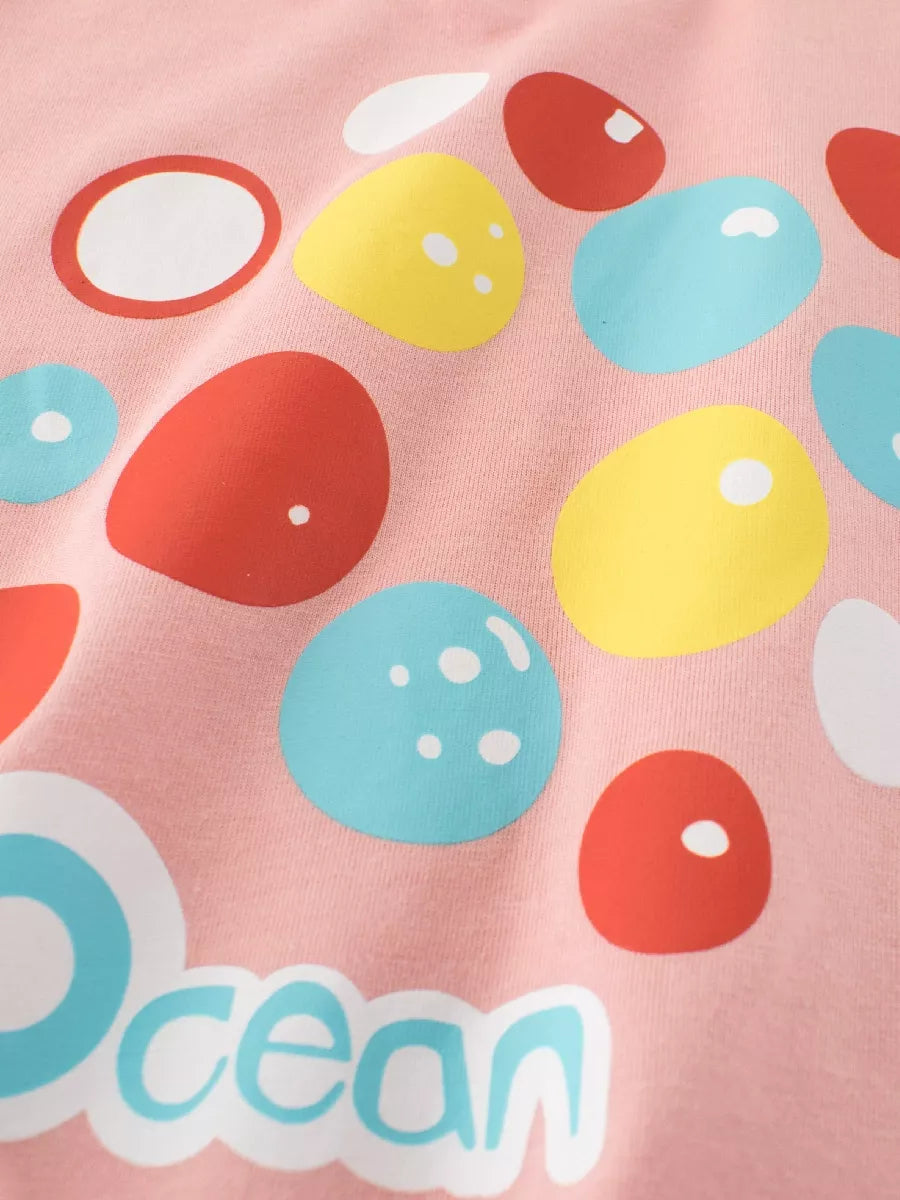 Children's Ocean Bubble Print T-Shirt