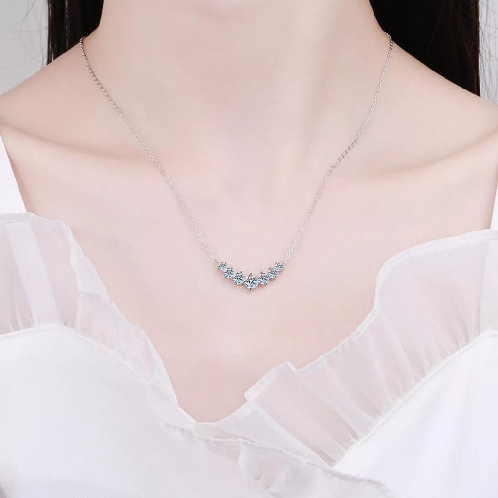 2.8 Carat Moissanite 925 Sterling Silver Necklace
