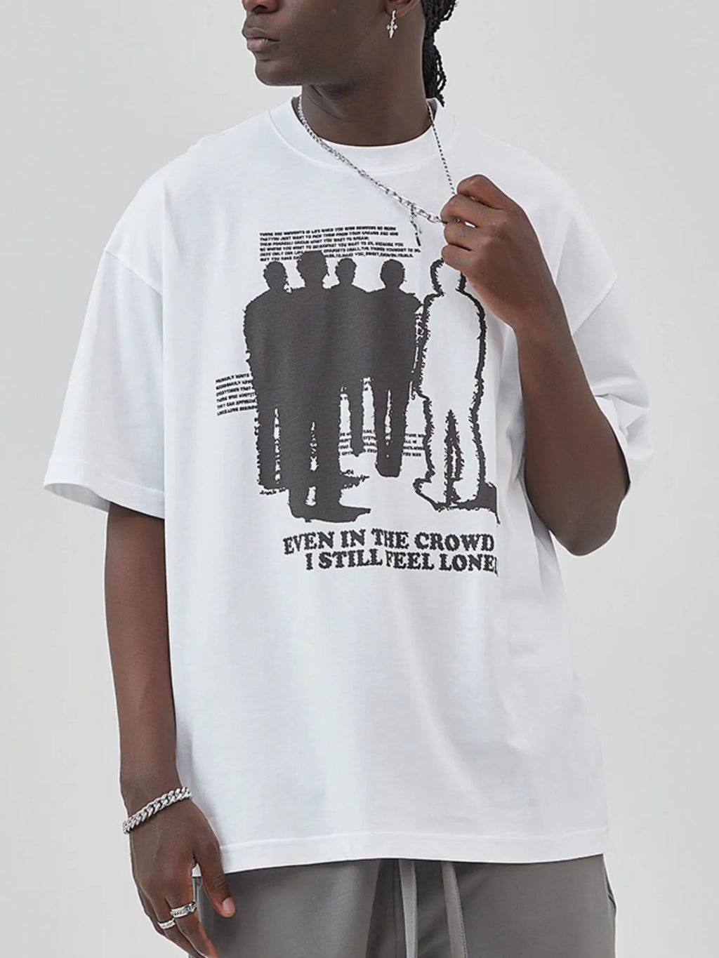 Men's Graphic Round Neck Short Sleeve T-Shirt