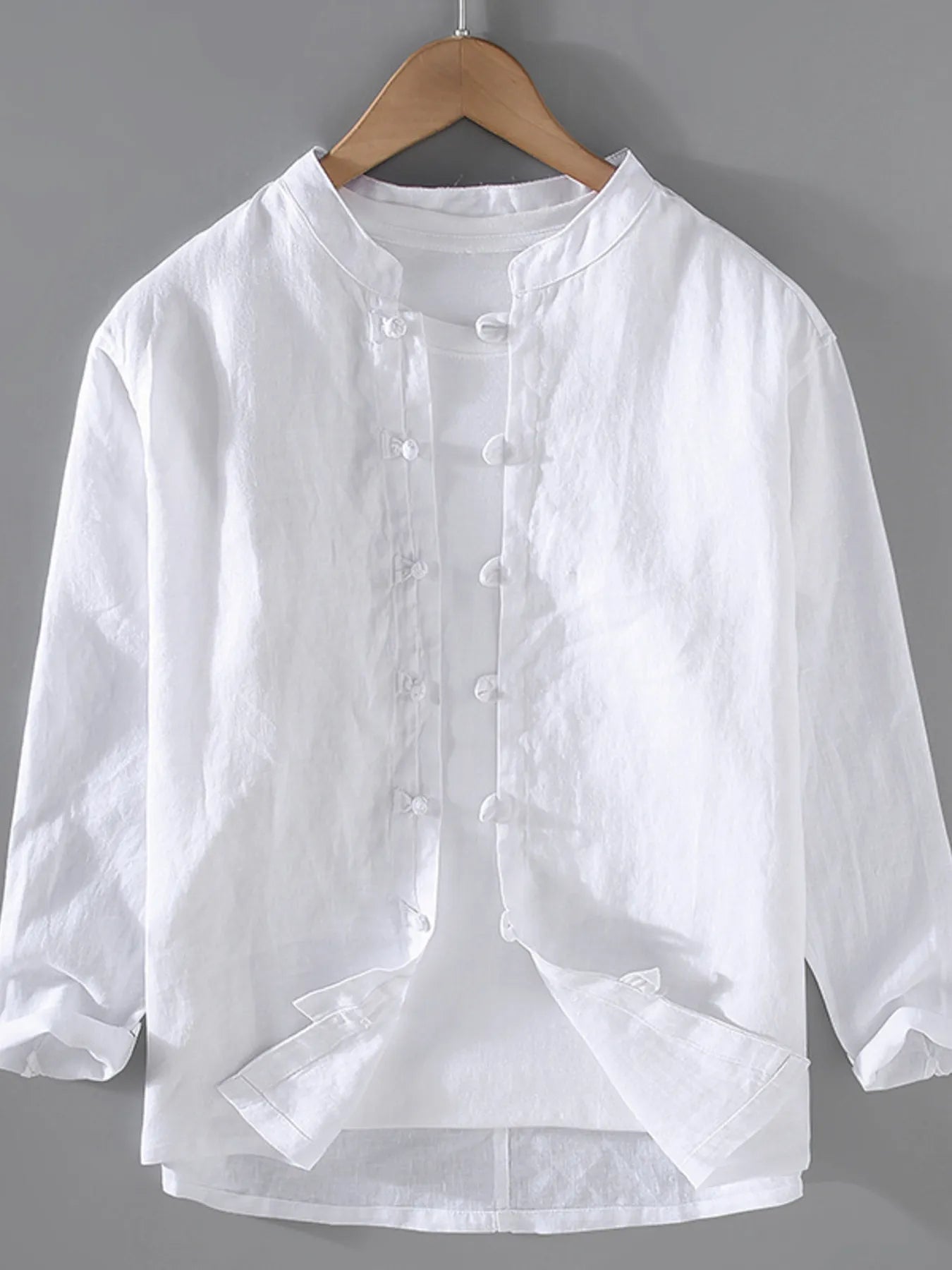 Men's Plus Size Button Up Long Sleeve Shirt