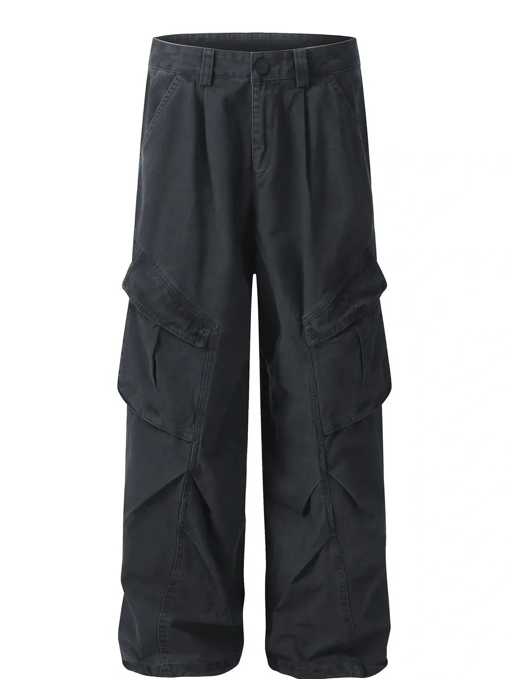 Men's Wide Leg Cargo Pants with Multi Pockets