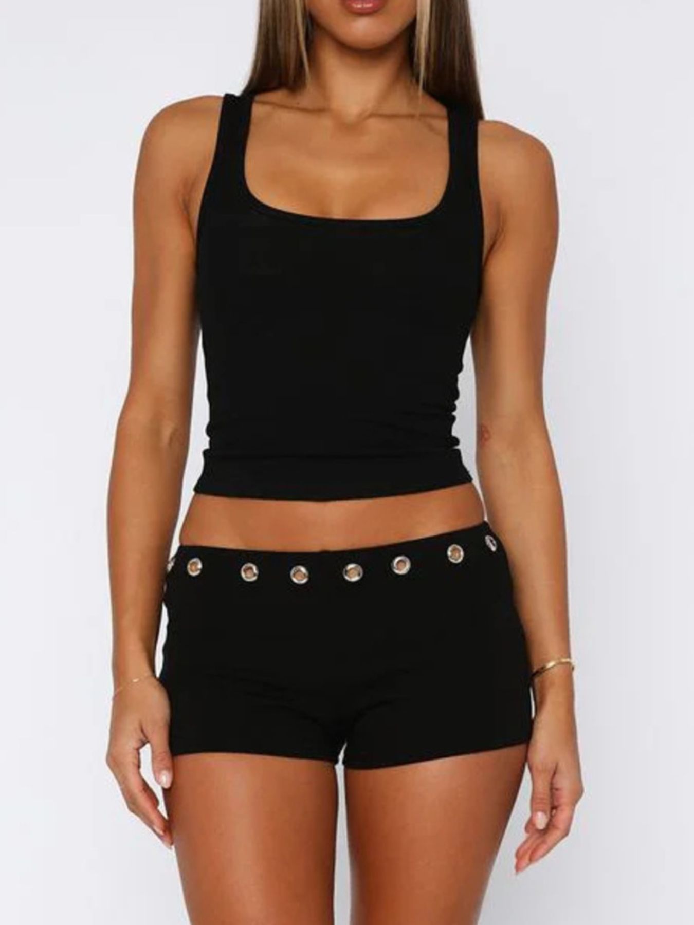 Wide Strap Tank and Shorts Set