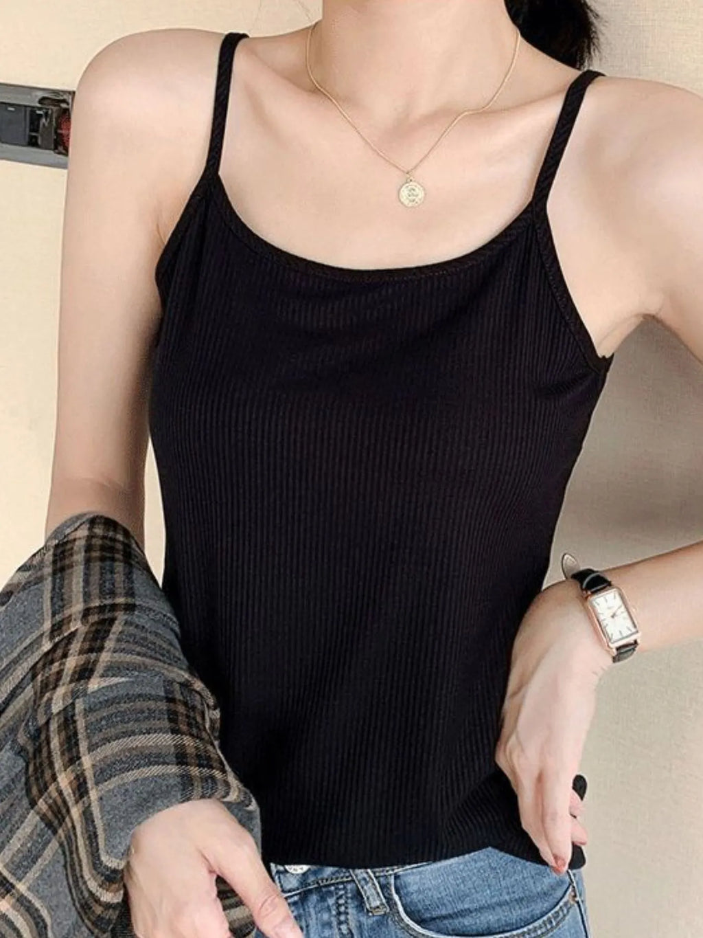 Plus Size Scoop Neck Cami Top
