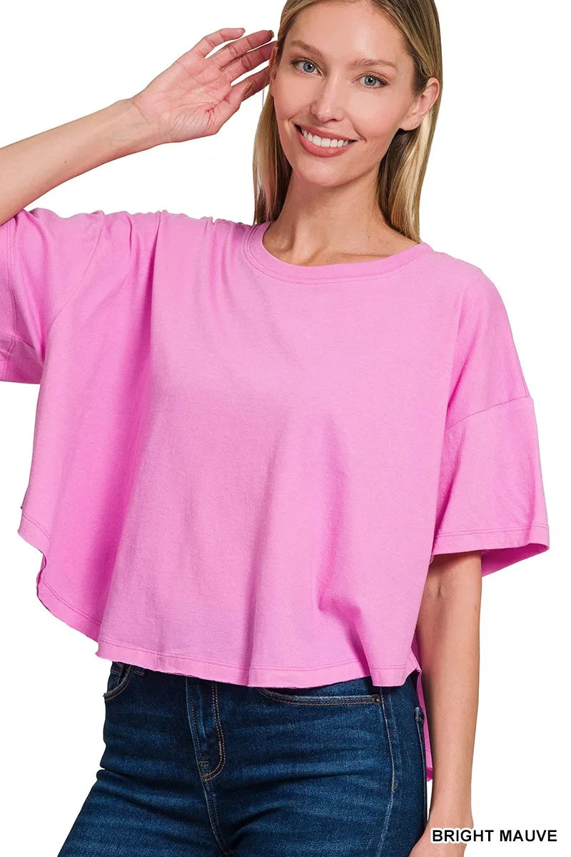 Zenana Cotton Round Neck Short Sleeve T-Shirt