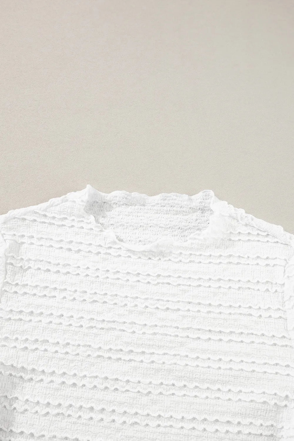 Long Sleeve Jacquard Slim Top
