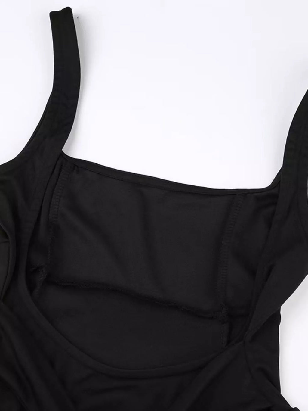 Backless Square Neck Mini Dress