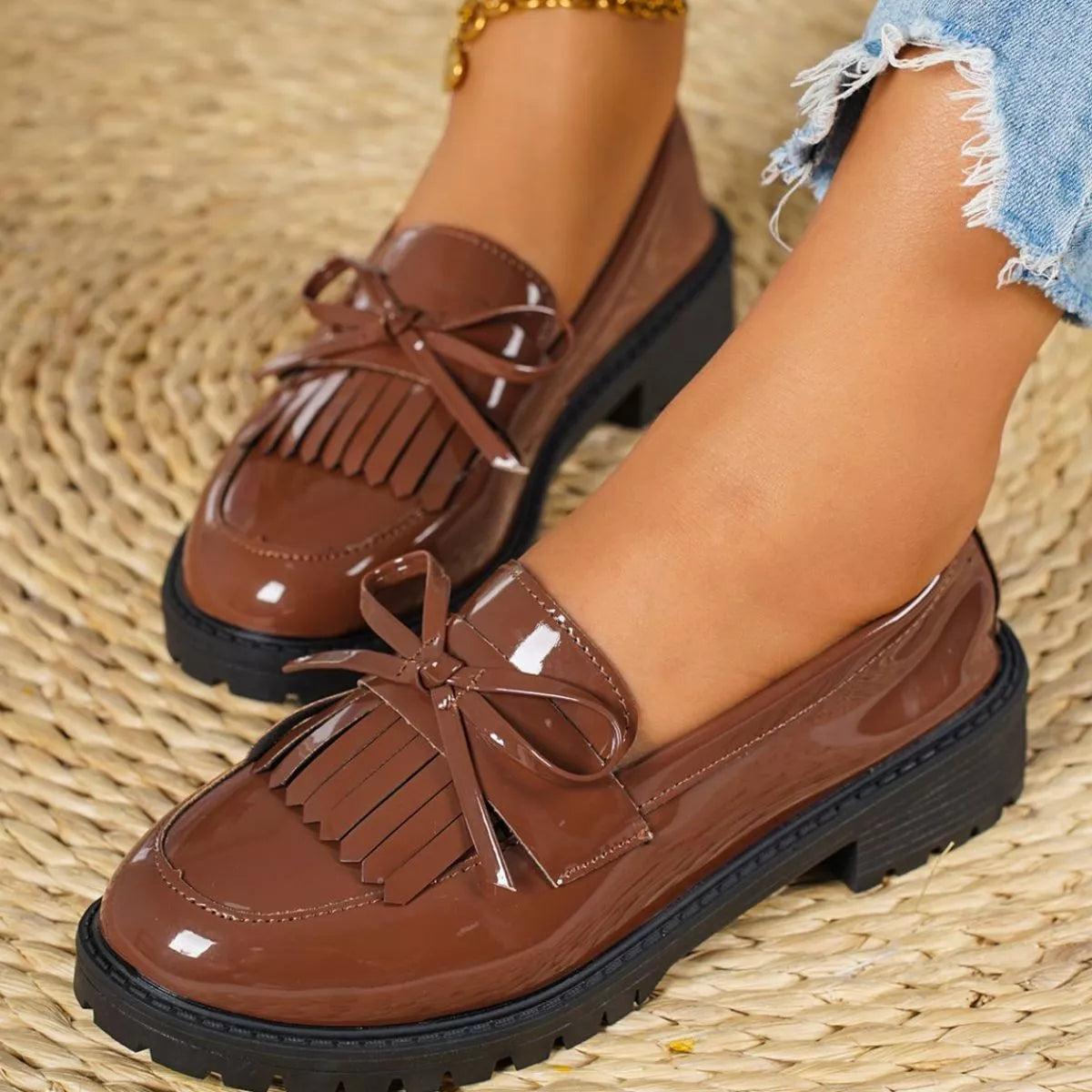 Round Toe Slip-Ons