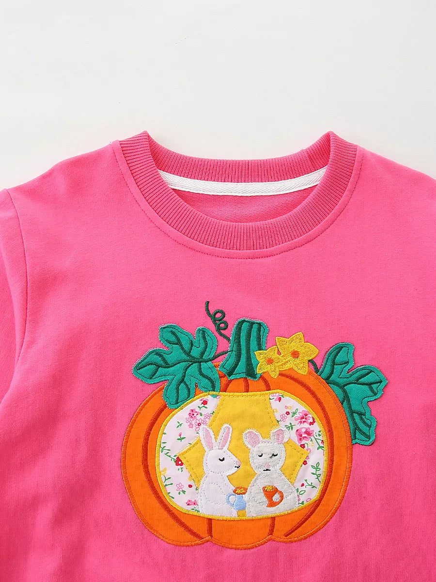 Children's Pumpkin Patch Applique Sweatshirt