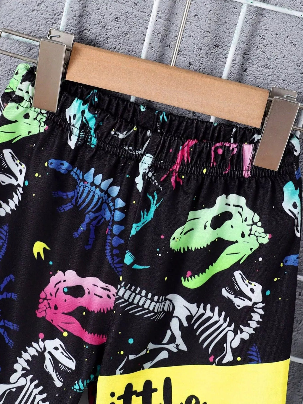 Children's Mommy's Little Boy Dinosaur Print Casual Set