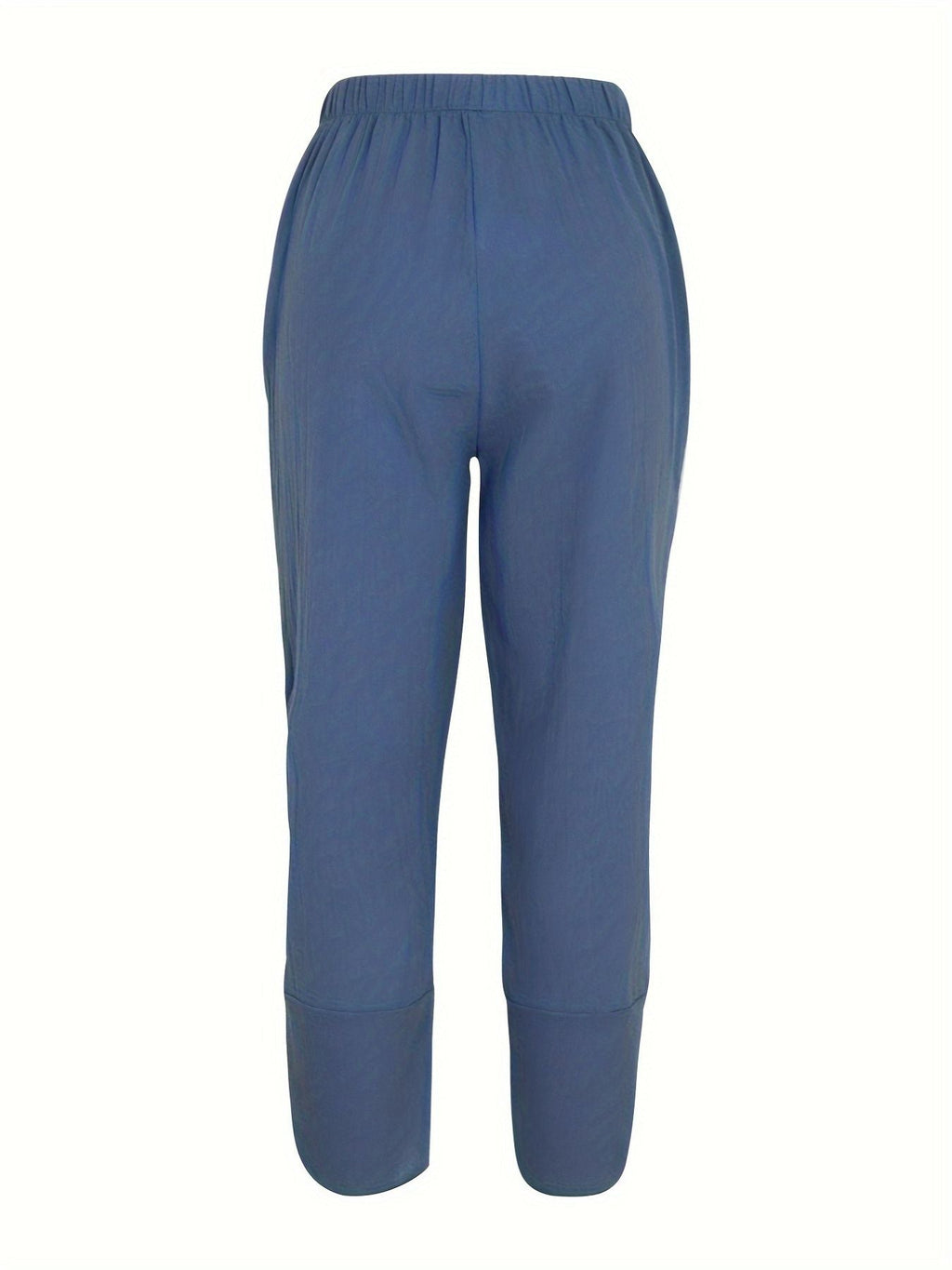 Elastic Waist Pants with Pockets