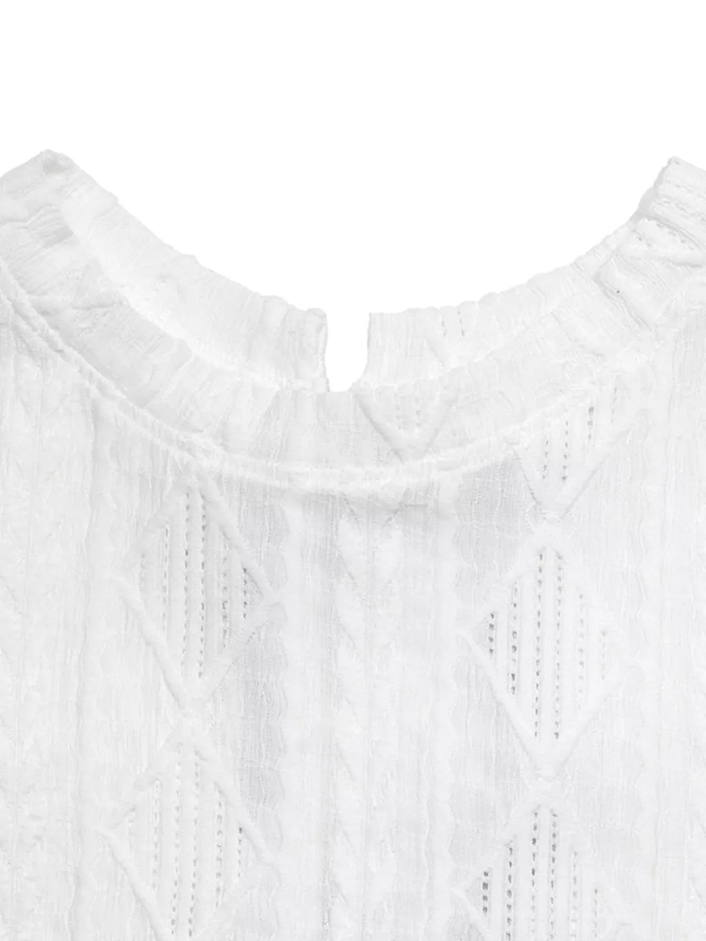 Textured Bow Back Knit T-Shirt