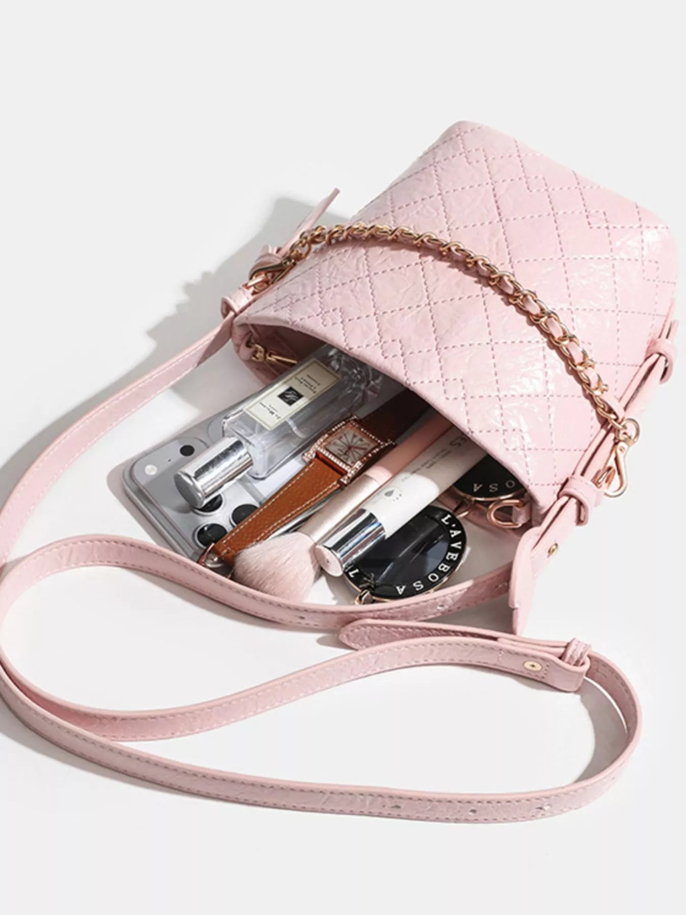 Adjustable Strap Bucket Bag