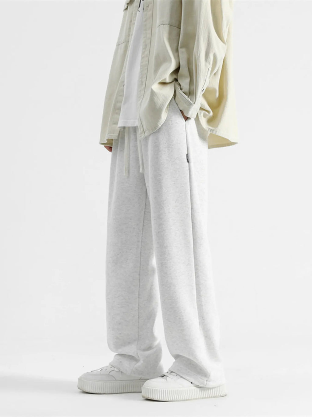 Men's Full Size Drawstring Wide Leg Pants Plus Size
