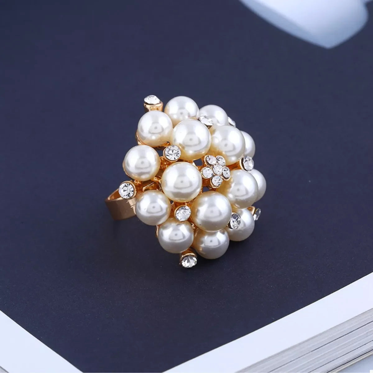 Pearl Cluster Ring