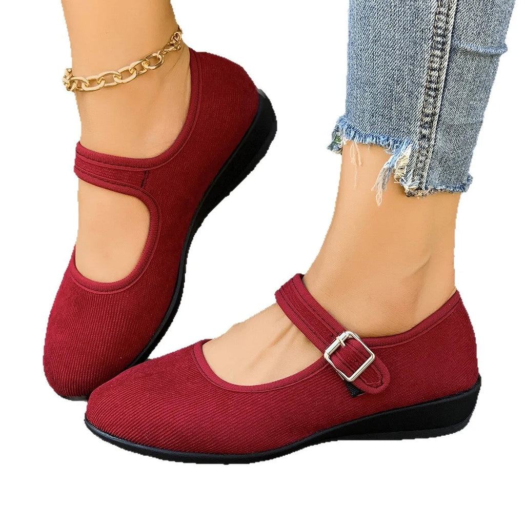 Round Toe Mesh Slip-Ons