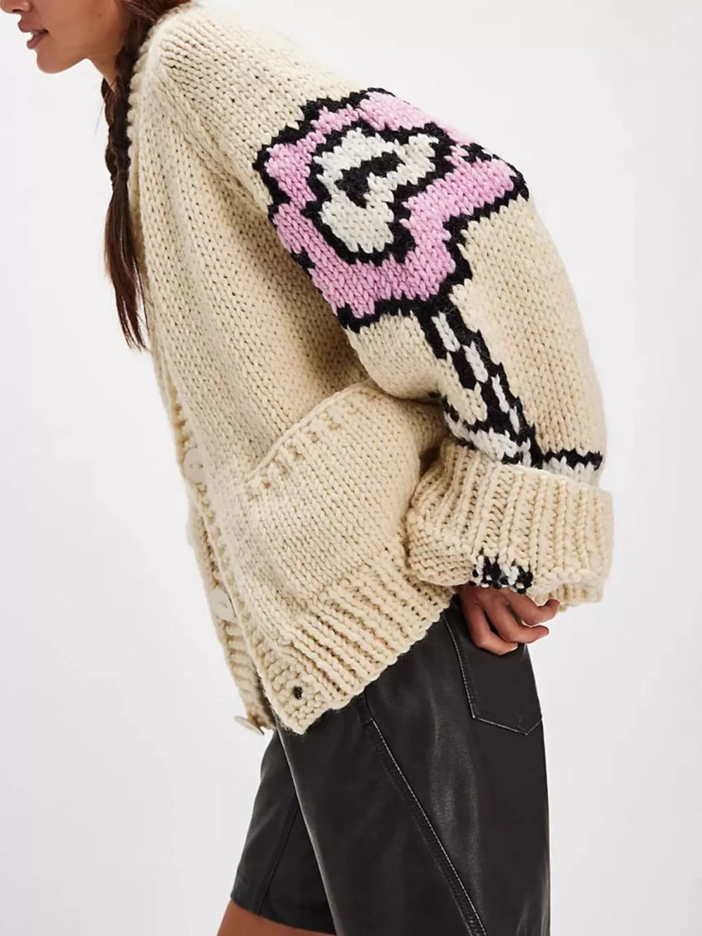 Button Up Long Sleeve Cardigan