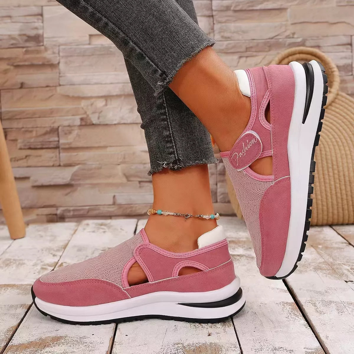 Breathable Cutout Slip-Ons