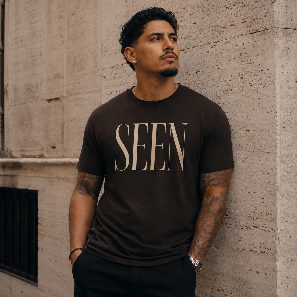 SEEN Premium Graphic Tee | Minimalist Luxury Streetwear Shirt | Identity & Self Worth Apparel