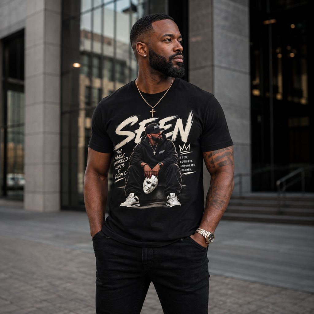 SEEN. Streetwear Tee — The Mask Is Off