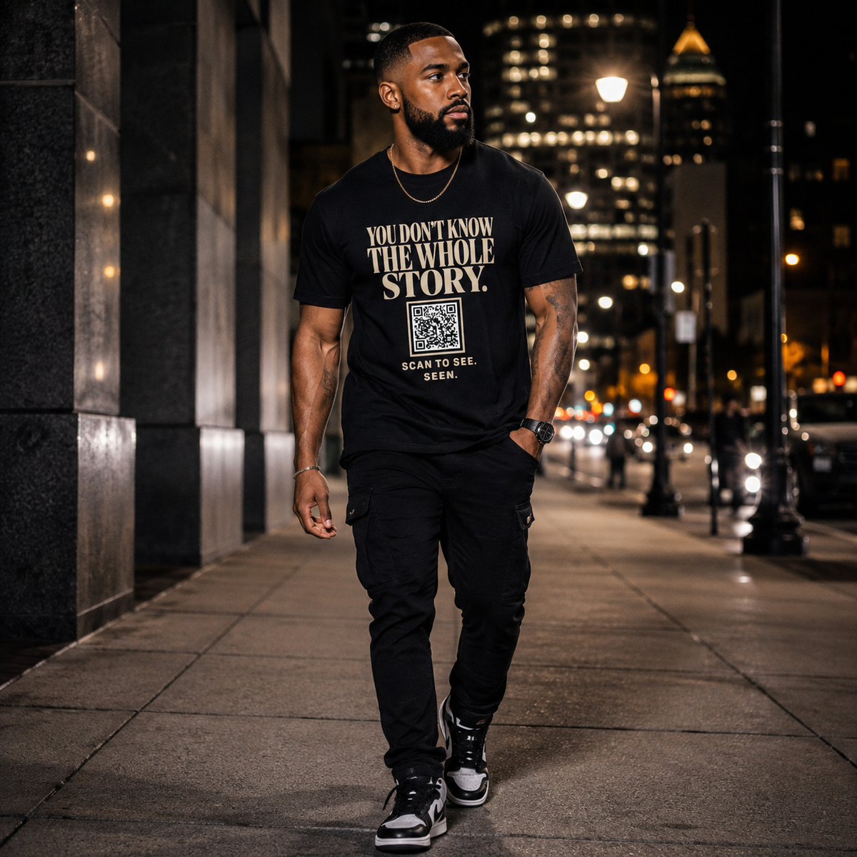 SEEN. QR Tee — You Don't Know The Whole Story