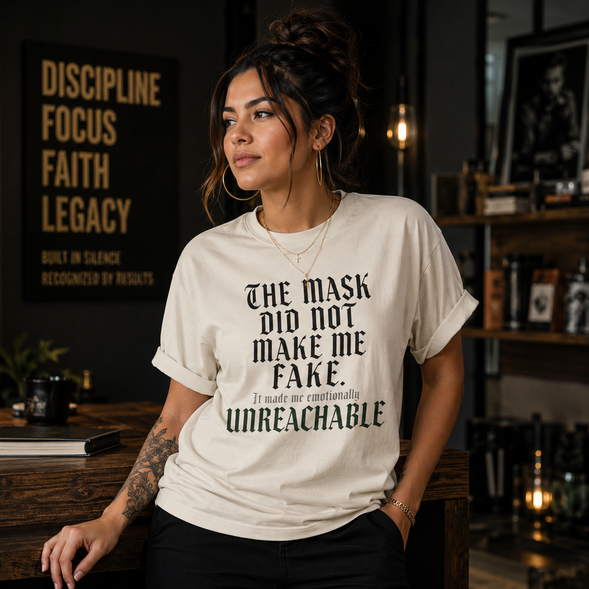 The Mask Did Not Make Me Fake — Oversized Boxy Tee