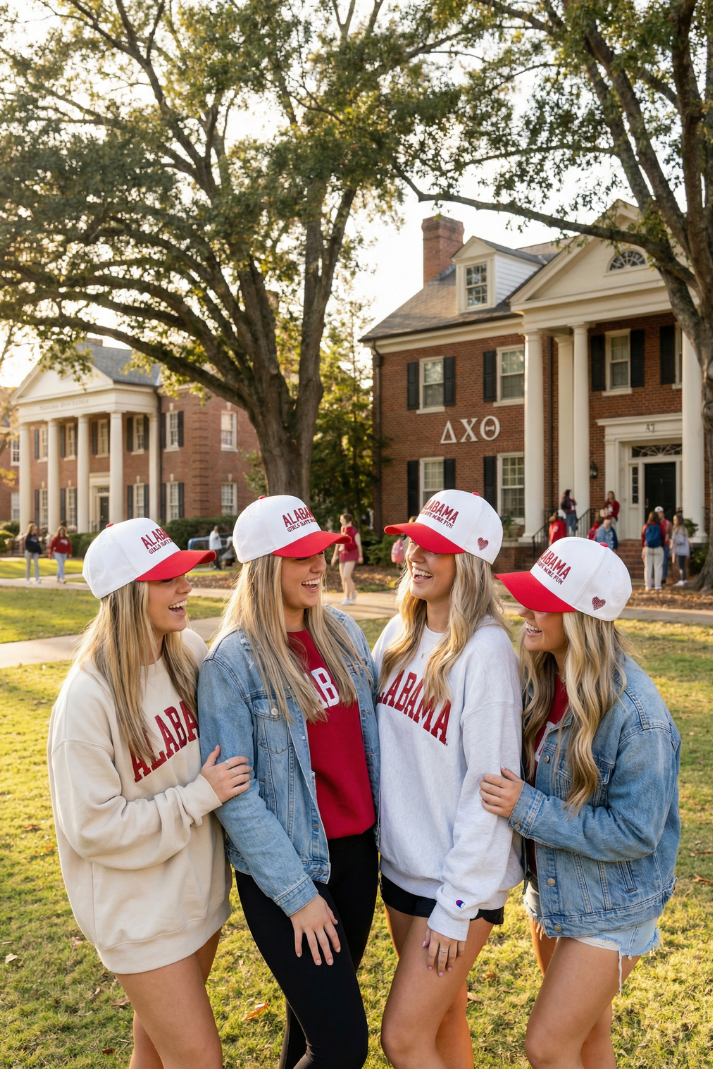 TRR - Cotton Structured Hat - ALABAMA Girls Have More fun