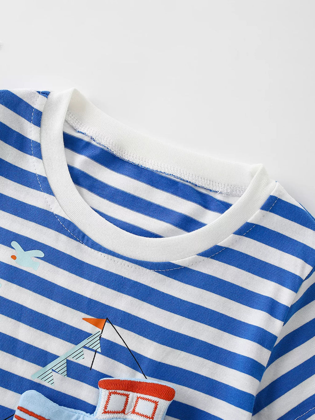 Children's Nautical Adventure Striped Short Sleeve Tee