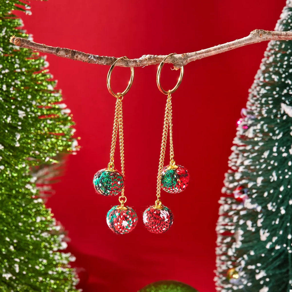 18K Gold-Plated Ball Drop Earrings