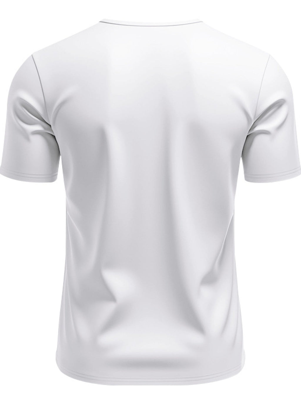 Men's Full Size Casual V-Neck Short Sleeve T-Shirt Plus Size