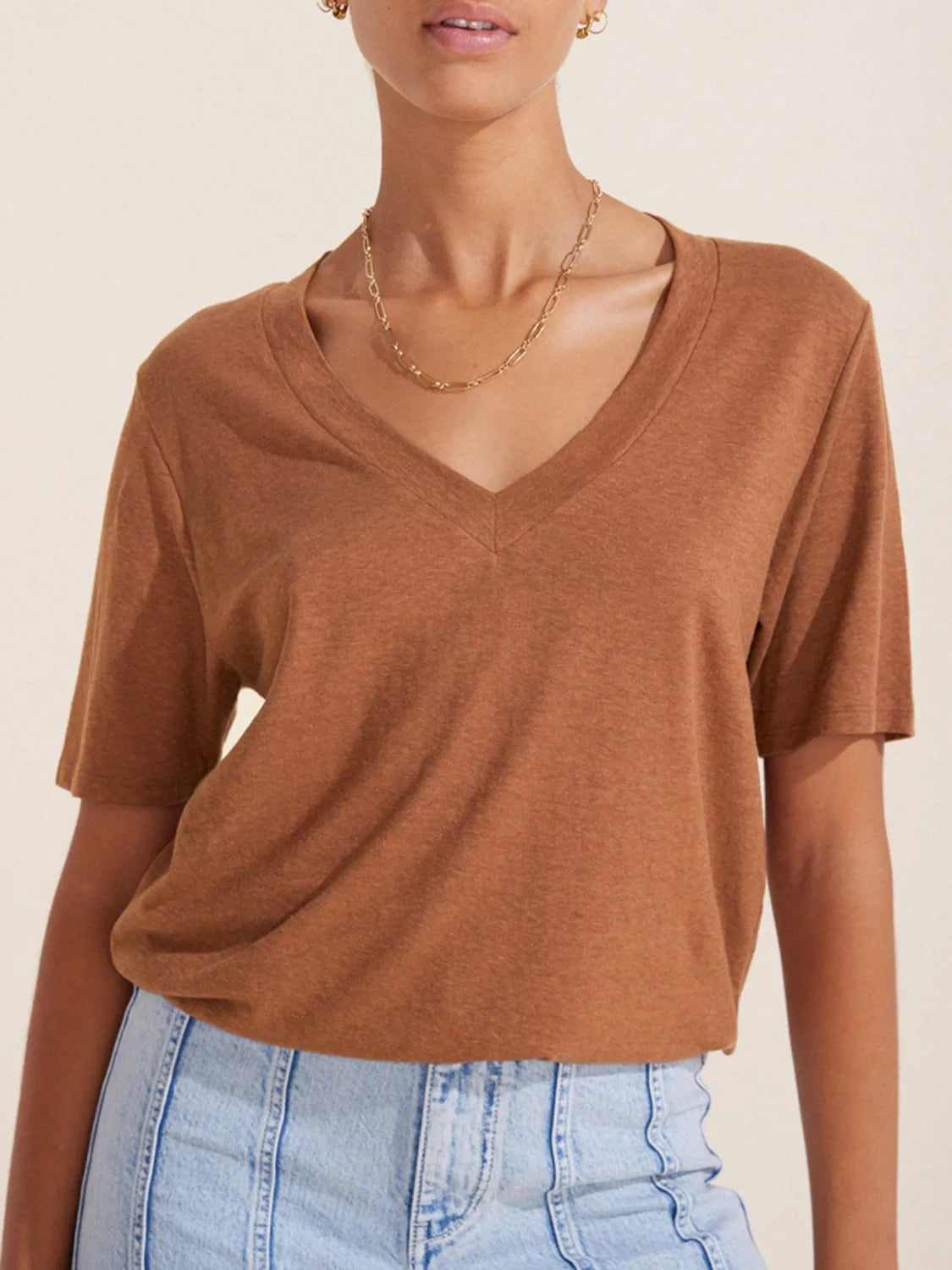 V-Neck Short Sleeve T-Shirt