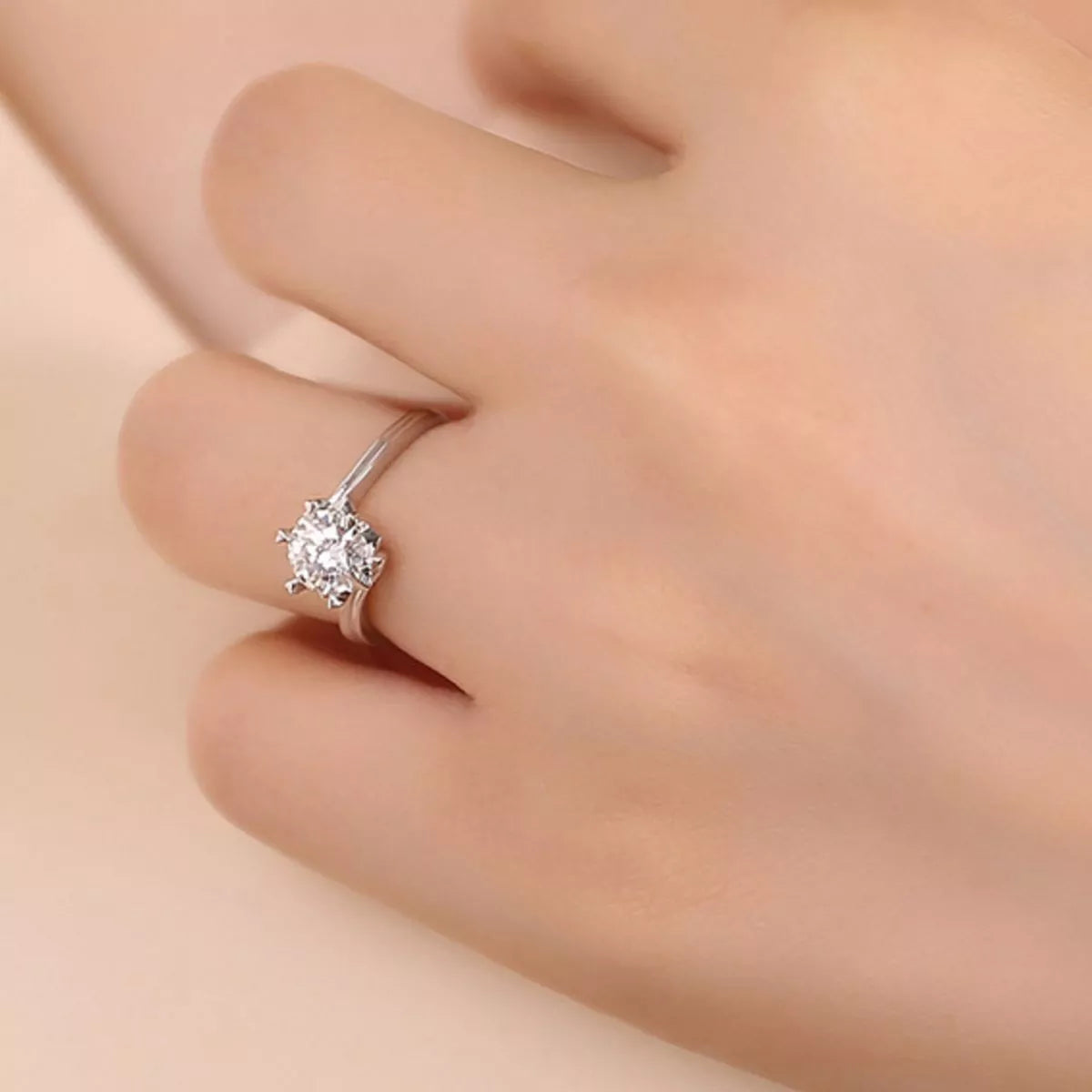 3 Carat Moissanite 925 Sterling Silver Ring