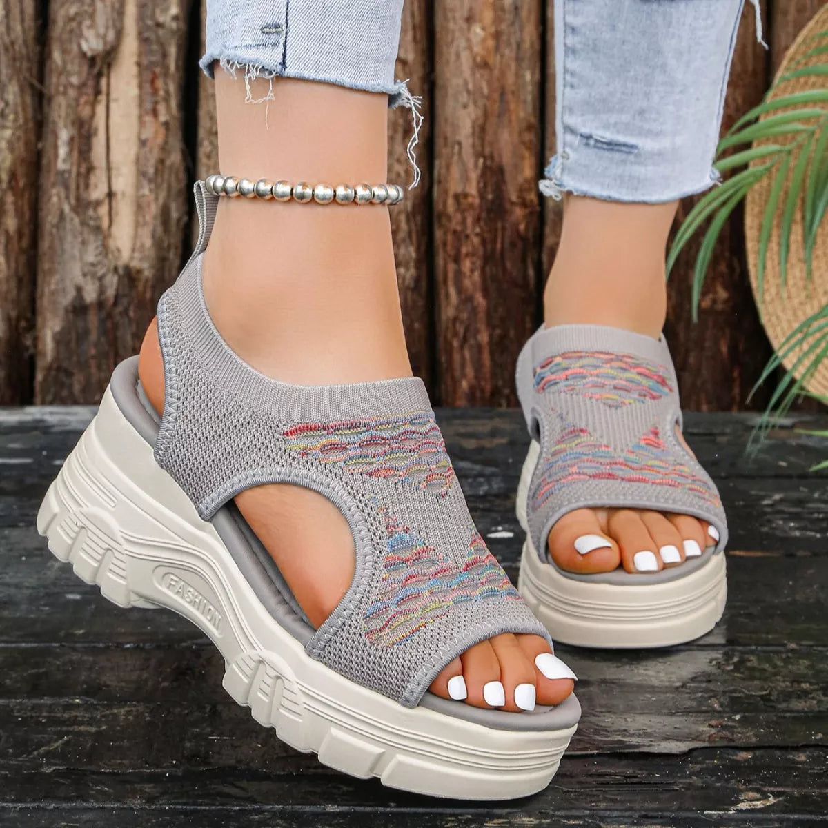 Open Toe Platform Sandals