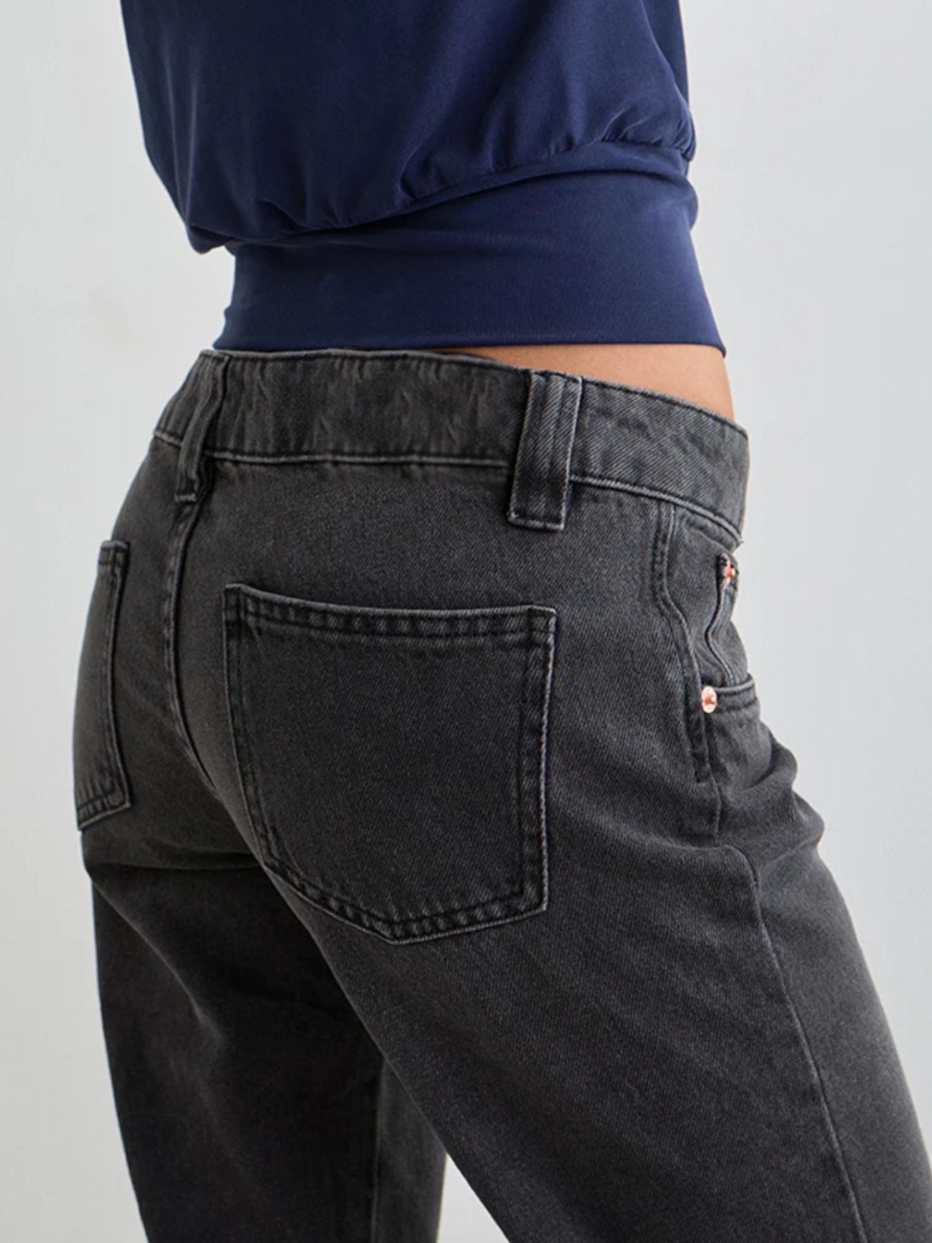 Low Rise Flare Leg Jeans