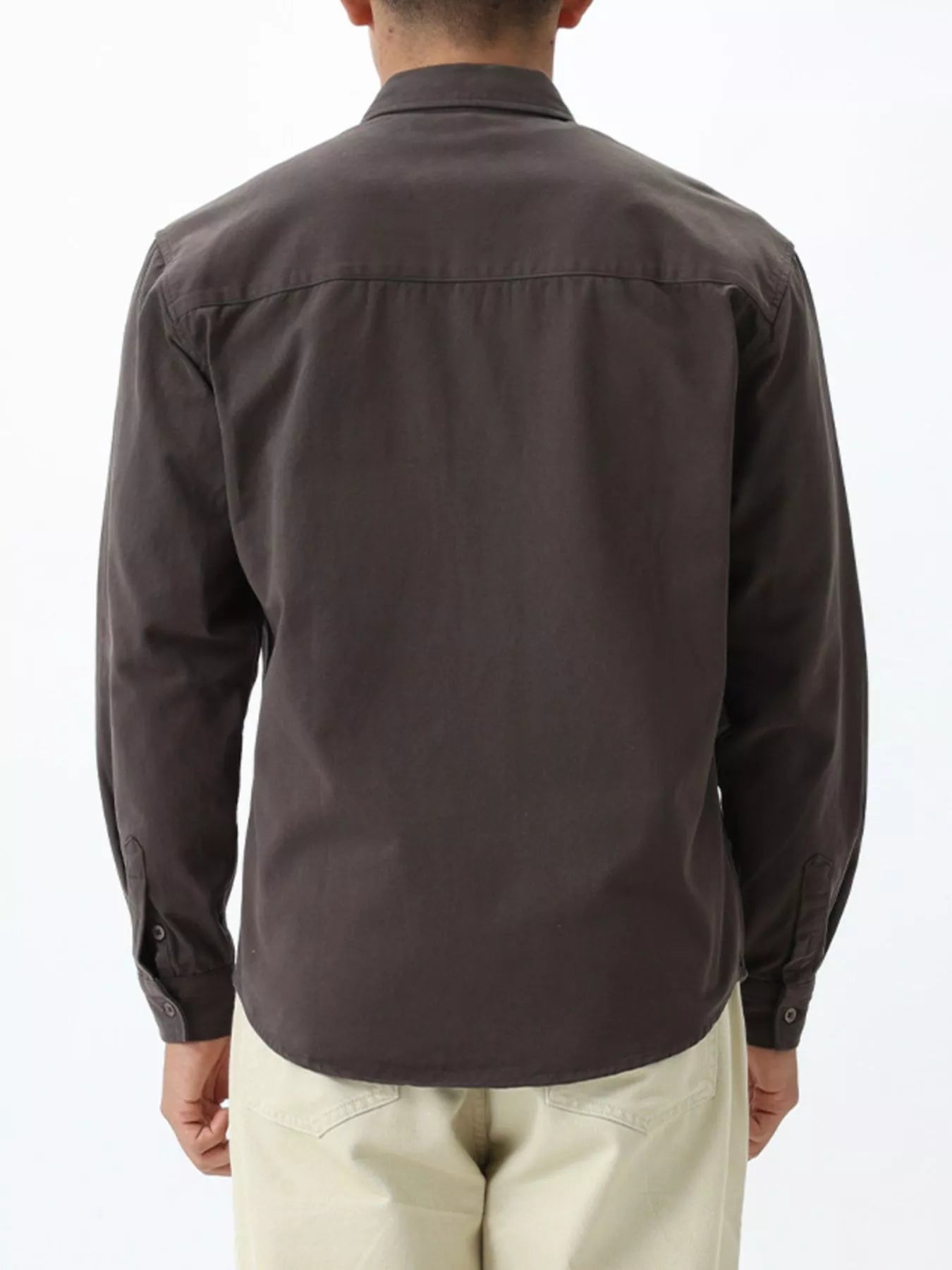 Men's Plus Size Button Up Long Sleeve Shirt