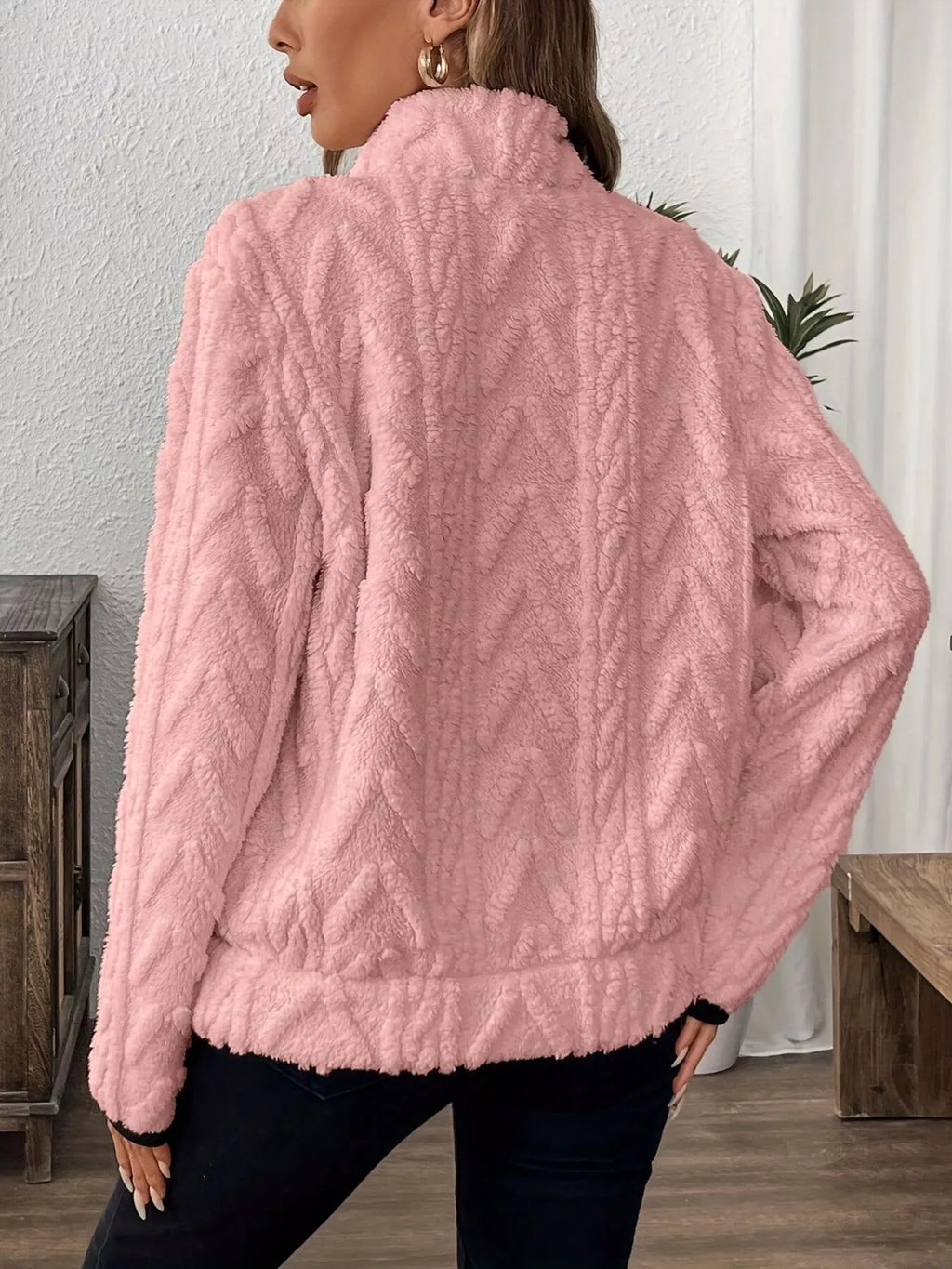 Cozy Sherpa Half Zip Sweatshirt