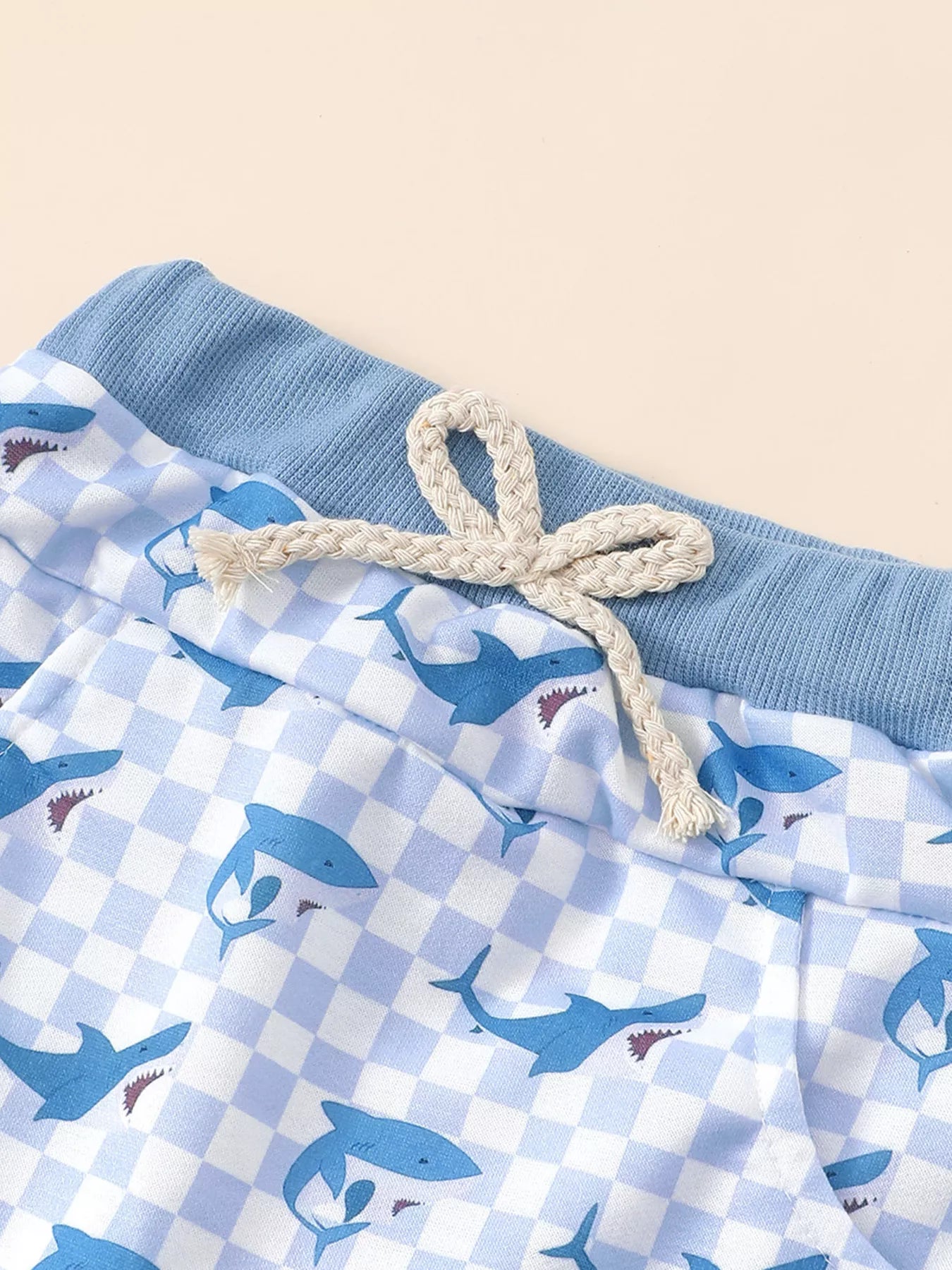 Children‘s Shark Hoodie & Shorts Set