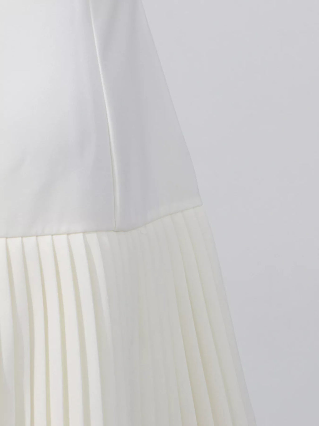Square Neck Pleated Mini Dress