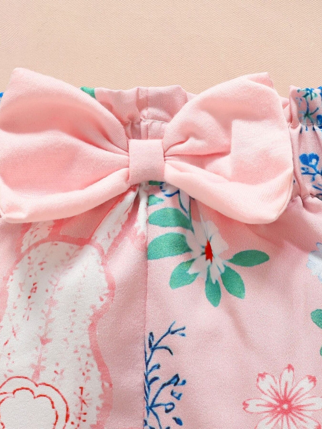 Children's Easter Bunny Long Sleeve Bodysuit and Pants Set with Headband
