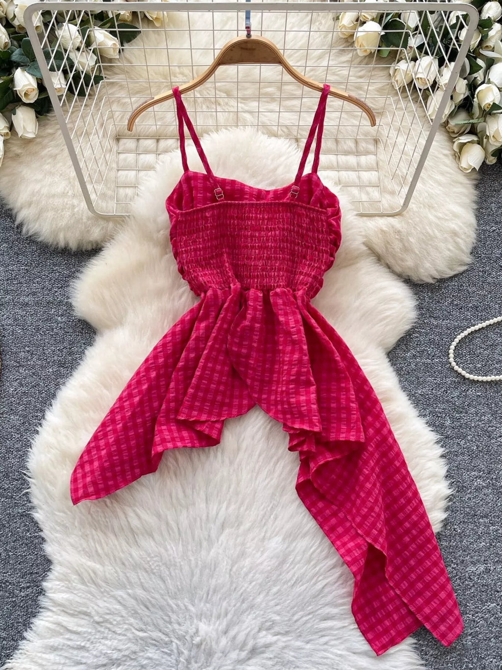Twisted Font Asymmetrical Cami