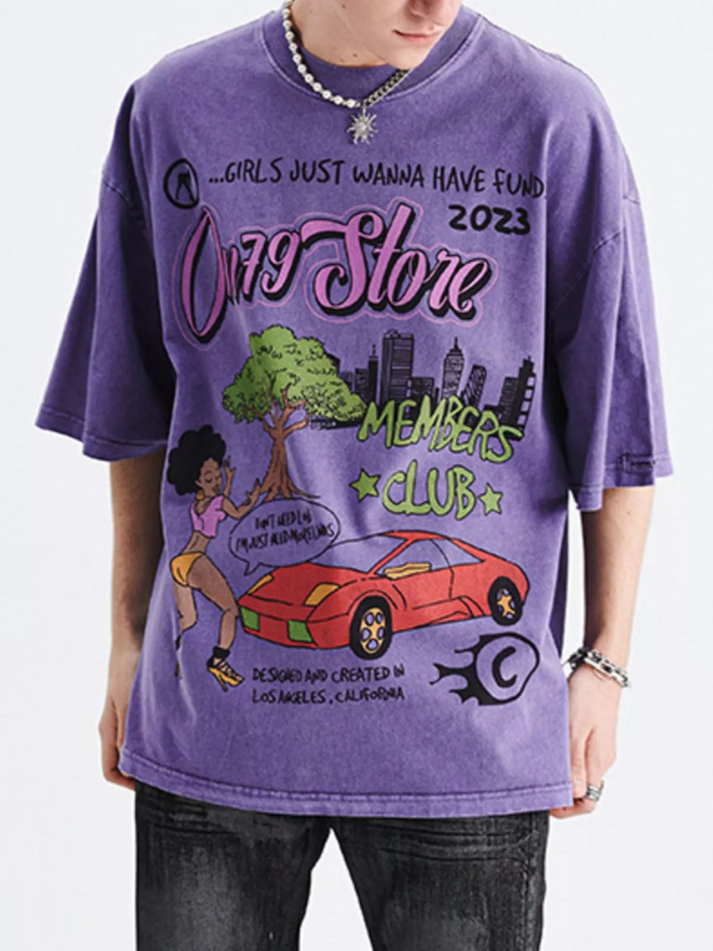 Men's Graphic Round Neck Short Sleeve T-Shirt