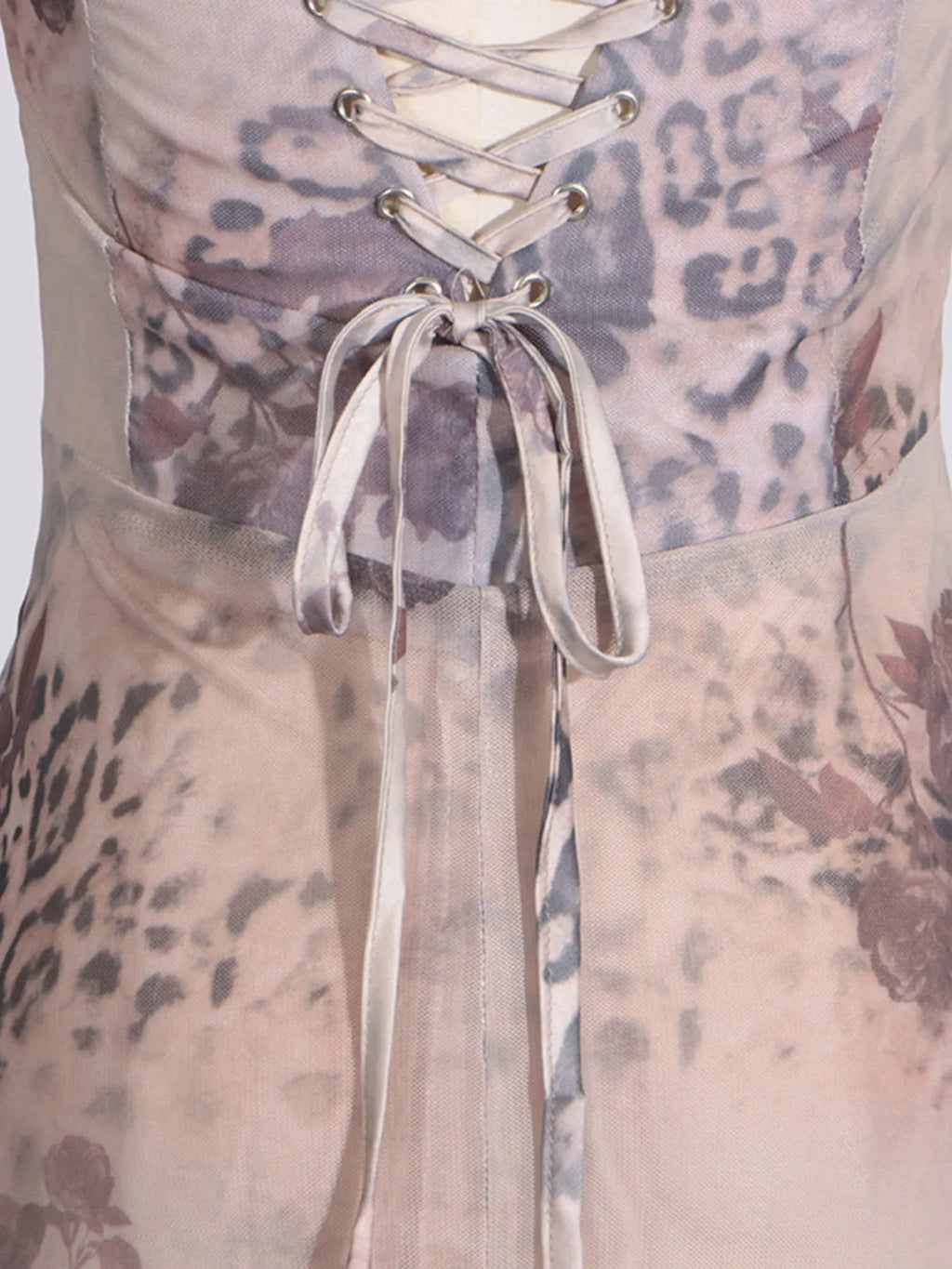 Printed Sweetheart Neck Bodycon Maxi Dress